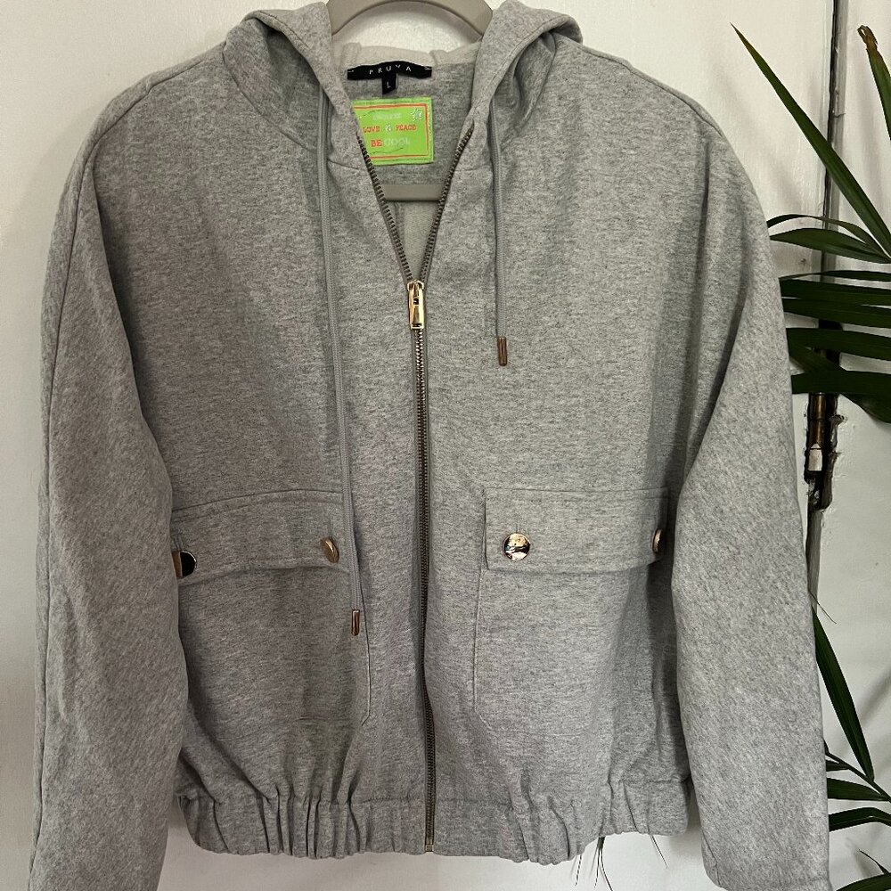 gray sweater